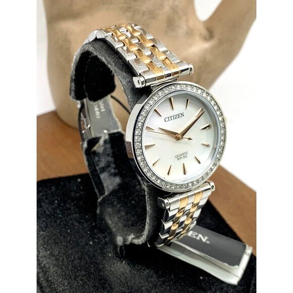 Citizen Womens Watch ER0216-67D Quartz White Mother of Pearl Dial Two Tone - Picture 2 of 12